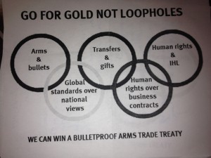 UN Olympics Gun Control Flyer